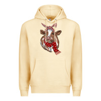 Pina Colada Christmas Heifer With Scarf Premium Hoodie - RanaPortraitStore