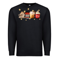 Black christmas coffee Premium Sweatshirt - MaliasSmallBusiness