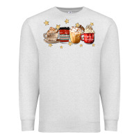Oatmeal Heather christmas coffee Premium Sweatshirt - MaliasSmallBusiness
