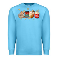 Ocean Blue christmas coffee Premium Sweatshirt - MaliasSmallBusiness