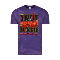 Cloud Purple true crime junkie all day every day Vintage Tee - JahusDesignShop