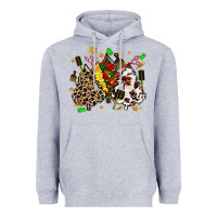 Heather Grey hair stylist with christmas tree Heavyweight Hoodie - MaliasSmallBusiness