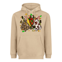 Mushroom hair stylist with christmas tree Heavyweight Hoodie - MaliasSmallBusiness