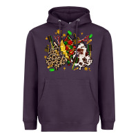 Plum hair stylist with christmas tree Heavyweight Hoodie - MaliasSmallBusiness