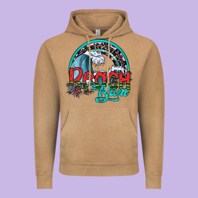 Beach Bum Vintage Hoodie Designed By Sublimationcraftshop
