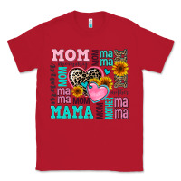 Red mom mama mommy with hearts Classic Tee - AdoDesignShop