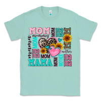Seafoam mom mama mommy with hearts Classic Tee - AdoDesignShop