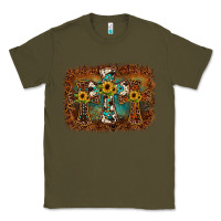 Army Green cross backgraund Classic Tee - JahusDesignShop