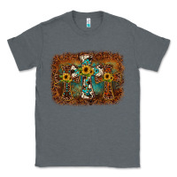 Charcoal Heather cross backgraund Classic Tee - JahusDesignShop