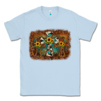 Dusty Blue cross backgraund Classic Tee - JahusDesignShop