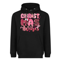 Black christmas vibes pink Heavyweight Hoodie - MaliasSmallBusiness