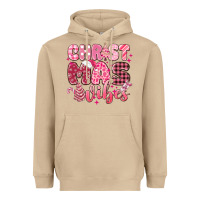 Mushroom christmas vibes pink Heavyweight Hoodie - MaliasSmallBusiness