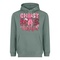 Sage christmas vibes pink Heavyweight Hoodie - MaliasSmallBusiness