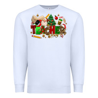 White christmas  teacher Premium Sweatshirt - MaliasSmallBusiness