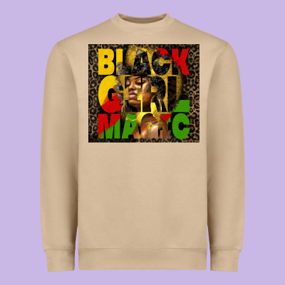 Black Girl Magic Heavyweight Sweatshirt Designed By Hra Design Shop