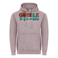 Gobble Til You Wobble Vintage Hoodie | Teevron