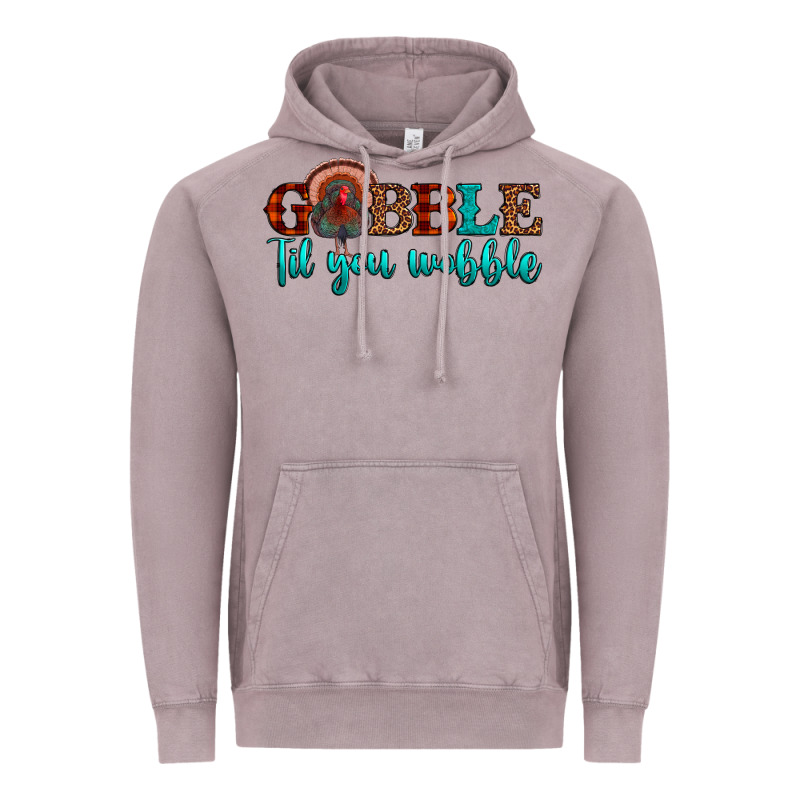 Gobble Til You Wobble Vintage Hoodie by JahusDesignShop | Teevron