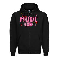 Black toddler mode on Zipper Hoodie - MaliasSmallBusiness