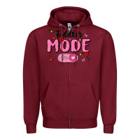 Burgundy toddler mode on Zipper Hoodie - MaliasSmallBusiness