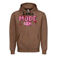 Chestnut toddler mode on Zipper Hoodie - MaliasSmallBusiness