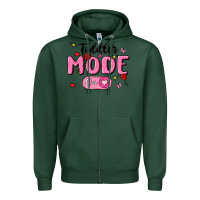 Sports Green toddler mode on Zipper Hoodie - MaliasSmallBusiness