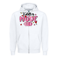 White toddler mode on Zipper Hoodie - MaliasSmallBusiness