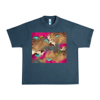 Midnight Navy pink glitter leopard sunflower gemstone Urban Heavy Tee - JahusDesignShop