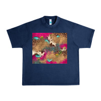Navy pink glitter leopard sunflower gemstone Urban Heavy Tee - JahusDesignShop