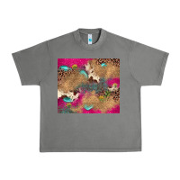 Tornado pink glitter leopard sunflower gemstone Urban Heavy Tee - JahusDesignShop