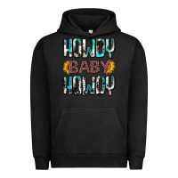 Pigment Black Western Howdy Baby Howdy Urban Hoodie - HowdyJamesFarm