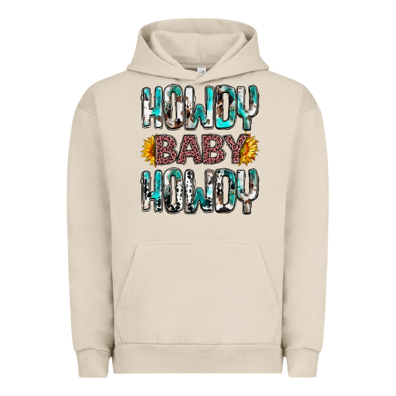 Western Howdy Baby Howdy Urban Hoodie by HowdyJamesFarm | Teevron
