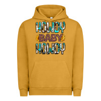 Pigment Peanut Butter Western Howdy Baby Howdy Urban Hoodie - HowdyJamesFarm