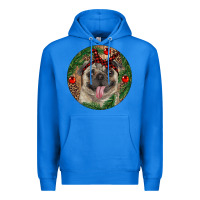 True Royal Christmas Pug With Leopard Premium Hoodie - RanaPortraitStore
