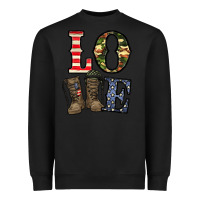 Black loce army Heavyweight Sweatshirt - CowhideDigitalArt