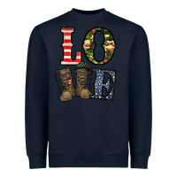 Navy loce army Heavyweight Sweatshirt - CowhideDigitalArt