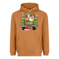 Meerkat christmas santa and reindeer truck Heavyweight Hoodie - MaliasSmallBusiness