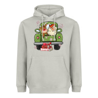 Moon Dust christmas santa and reindeer truck Heavyweight Hoodie - MaliasSmallBusiness