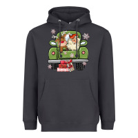 Smoke christmas santa and reindeer truck Heavyweight Hoodie - MaliasSmallBusiness