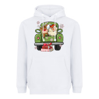 White christmas santa and reindeer truck Heavyweight Hoodie - MaliasSmallBusiness