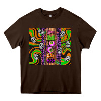 Chocolate Brown Spooky Heavy Core Tee - Artiststas