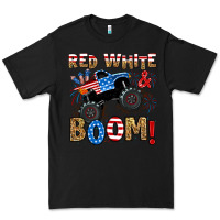 Black red white boom monster truck Premium Tee - RanaPortraitStore
