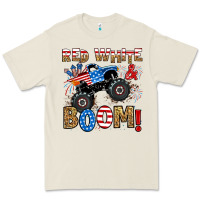 Bone red white boom monster truck Premium Tee - RanaPortraitStore
