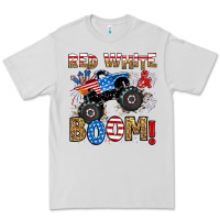 Dove Grey red white boom monster truck Premium Tee - RanaPortraitStore