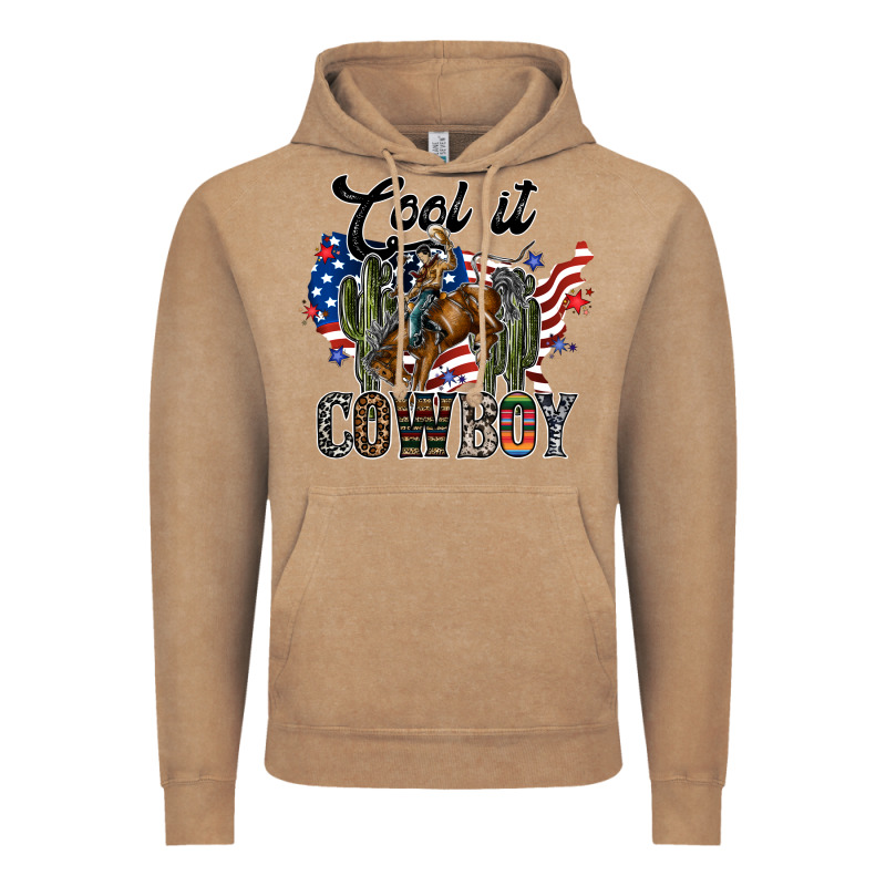 Cool It Cowboy Vintage Hoodie by SublimationCraftShop | Teevron