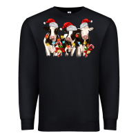 Black christmas three cows Premium Sweatshirt - MaliasSmallBusiness