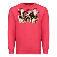 Cardinal christmas three cows Premium Sweatshirt - MaliasSmallBusiness