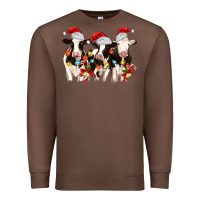 Chestnut christmas three cows Premium Sweatshirt - MaliasSmallBusiness