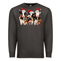 Smoke christmas three cows Premium Sweatshirt - MaliasSmallBusiness
