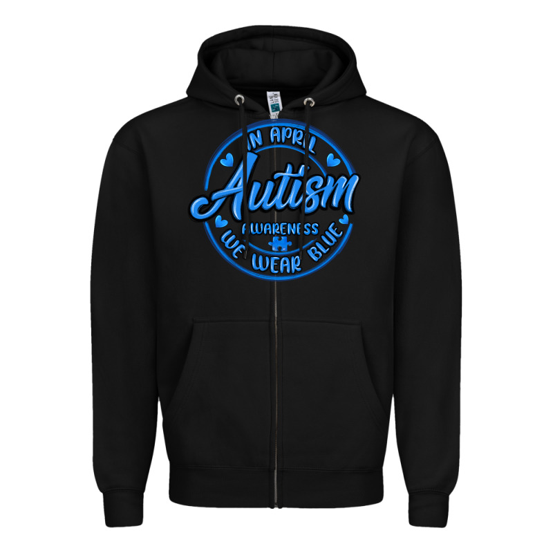 Autism Awareness Zipper Hoodie by MaliasSmallBusiness | Teevron