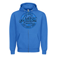 True Royal autism awareness Zipper Hoodie - MaliasSmallBusiness